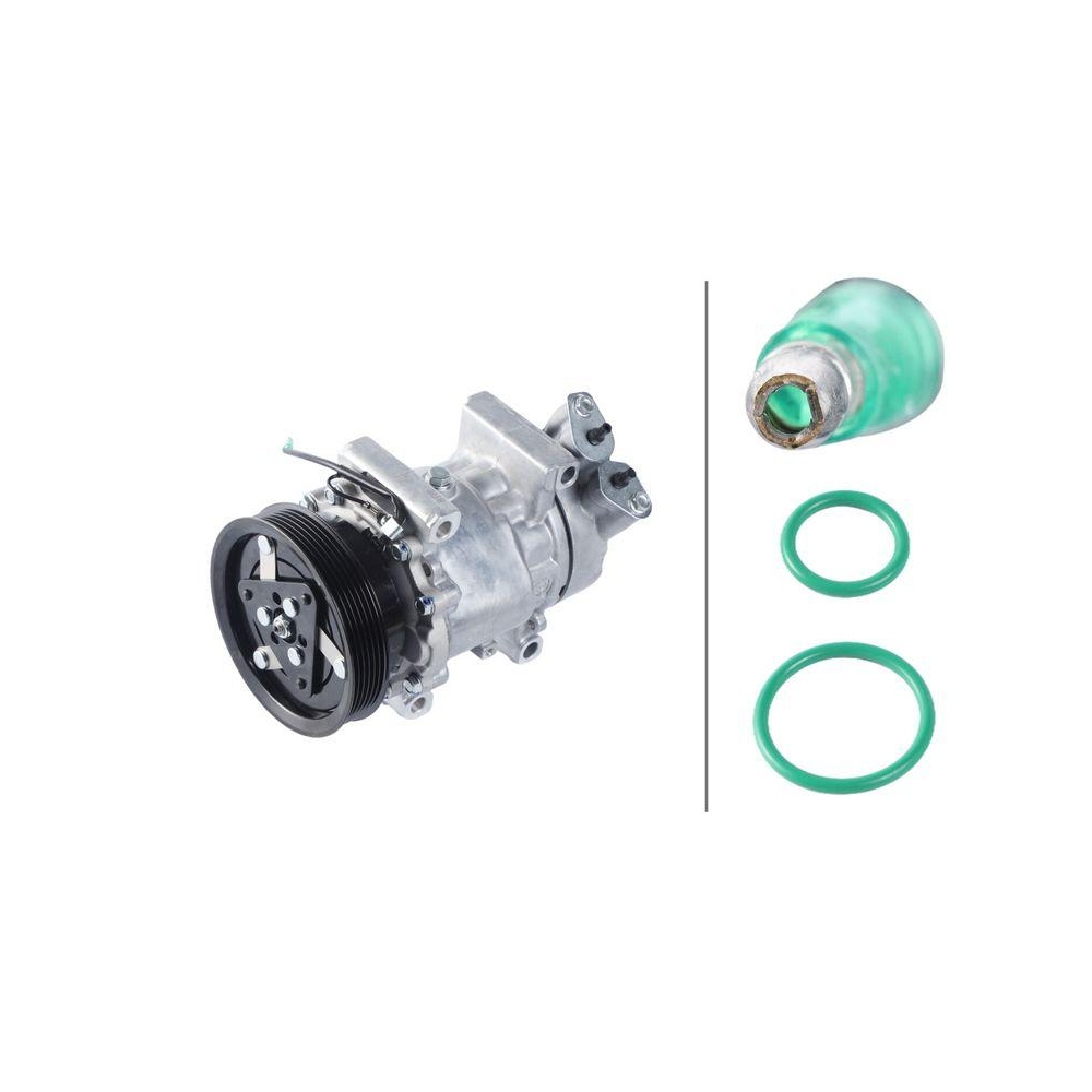 HELLA Kompressor, Klimaanlage 8FK 366 200-561 >>> Easy2Fit <<< f&uuml;r NISSAN