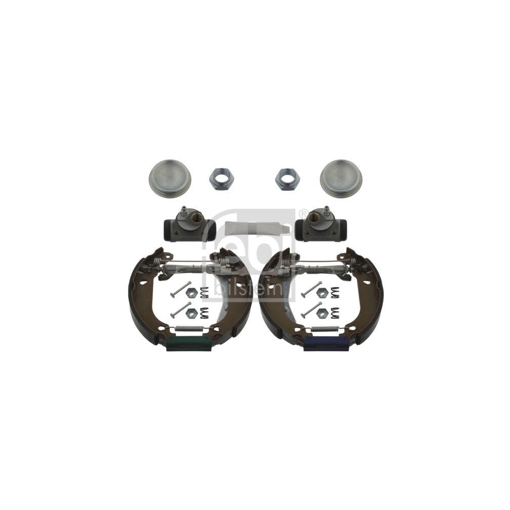 FEBI BILSTEIN Bremsbackensatz 37494 f&uuml;r CITRO&Euml;N PEUGEOT, Hinterachse