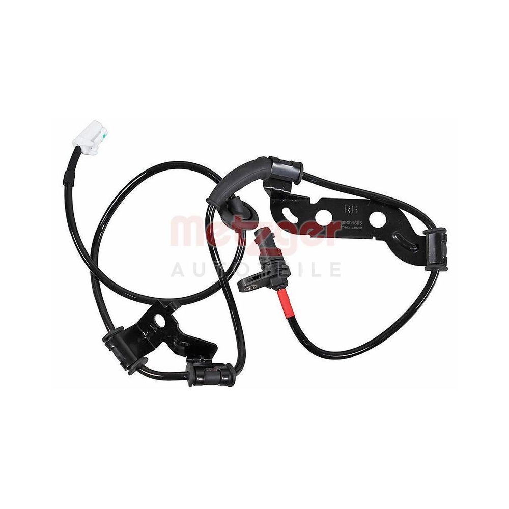 Sensor, Raddrehzahl METZGER 09001505 f&uuml;r HYUNDAI, Hinterachse rechts