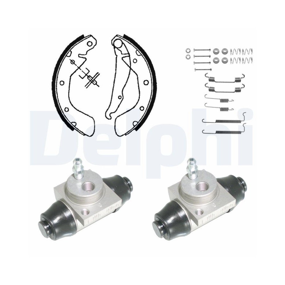 DELPHI KP968 Bremsbackensatz f&uuml;r, Hinterachse