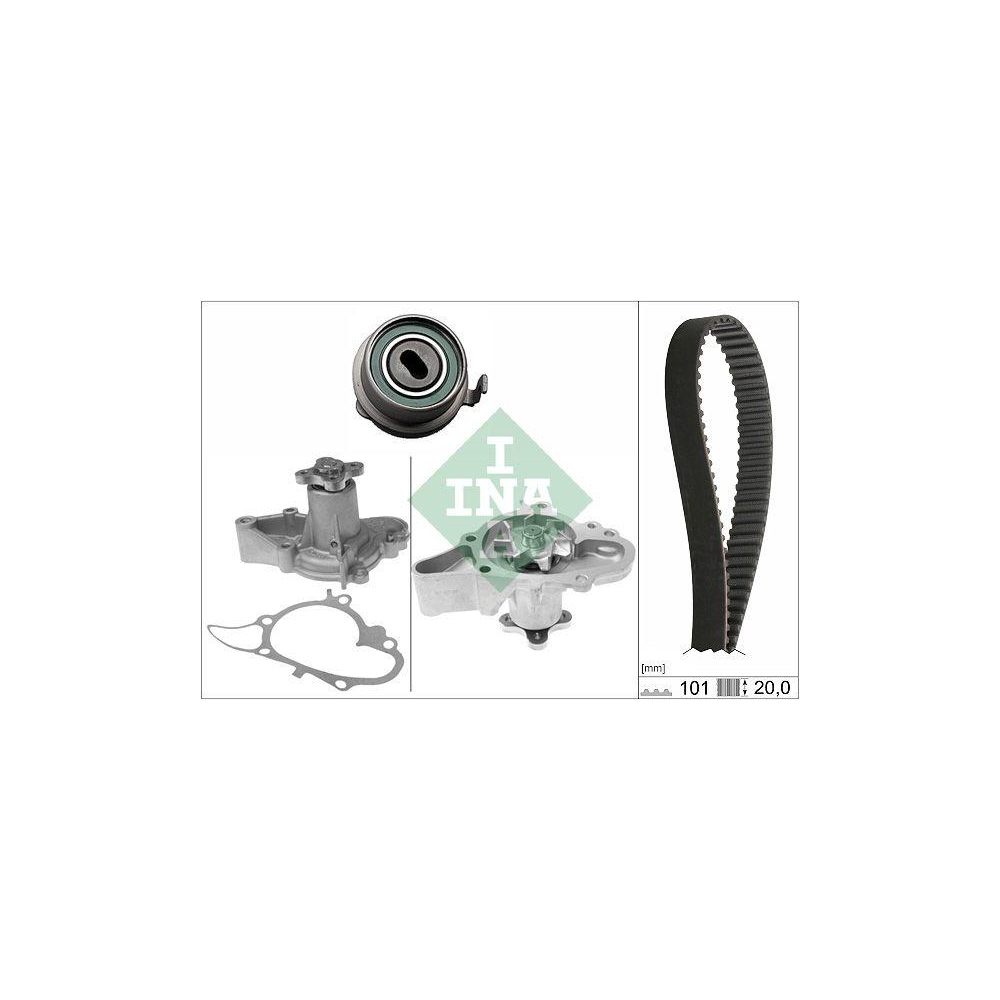 Wasserpumpe + Zahnriemensatz Schaeffler INA 530 0355 31 f&uuml;r HYUNDAI KIA
