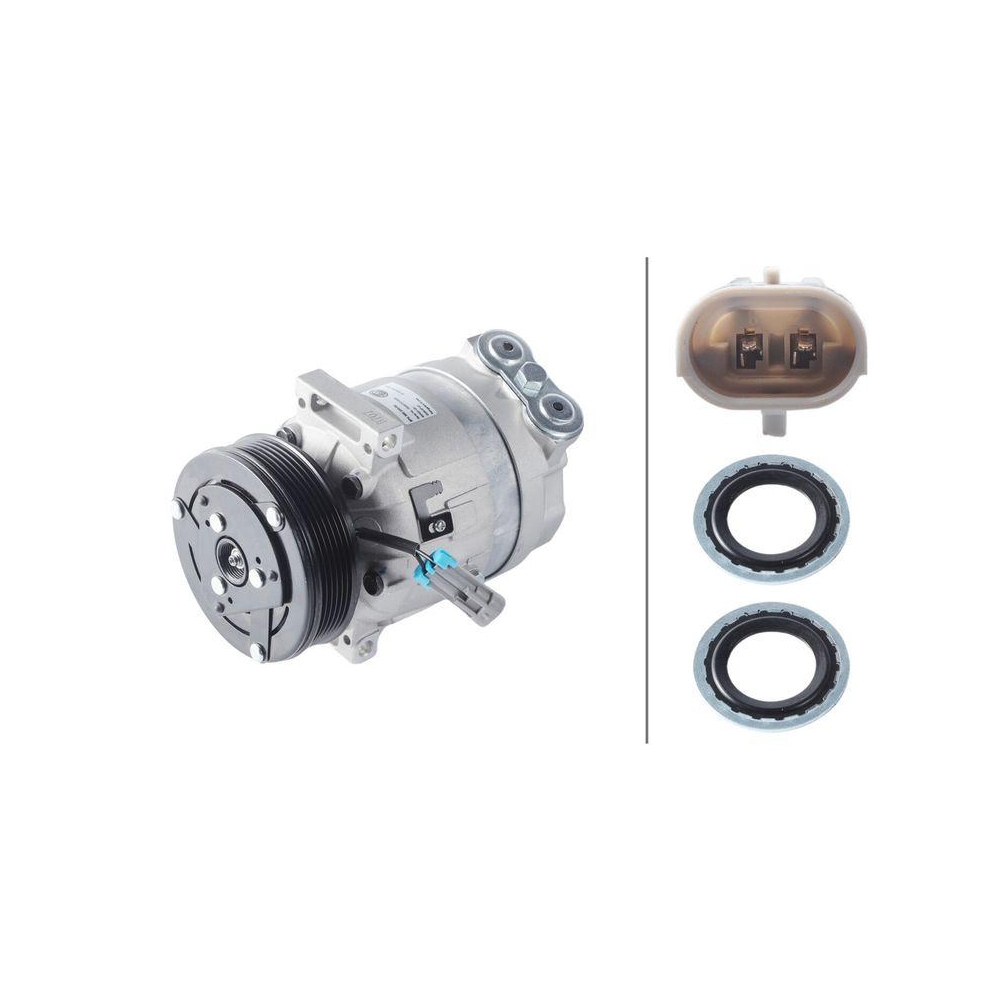 HELLA Kompressor, Klimaanlage 8FK 366 200-591 >>> Easy2Fit <<< f&uuml;r FIAT OPEL