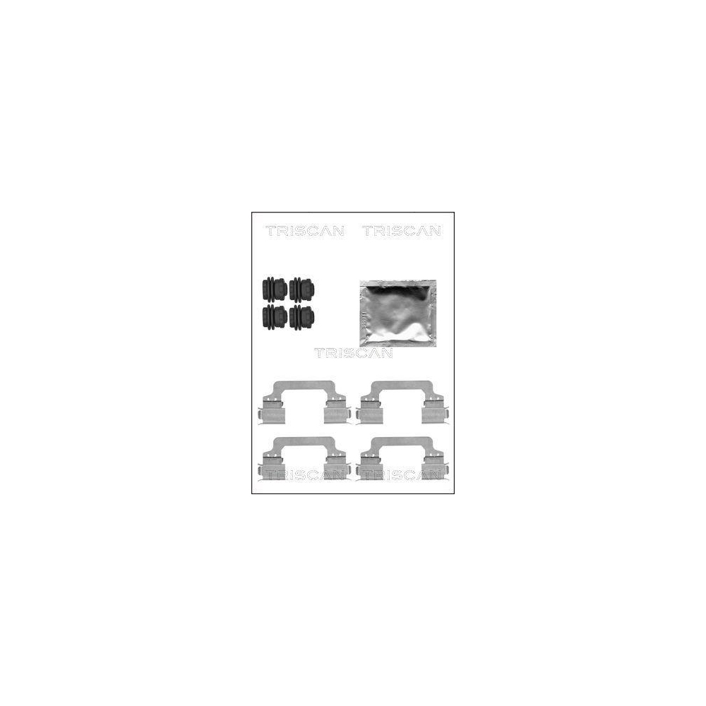 Zubeh&ouml;rsatz, Scheibenbremsbelag TRISCAN 8105 171602 f&uuml;r, Vorderachse