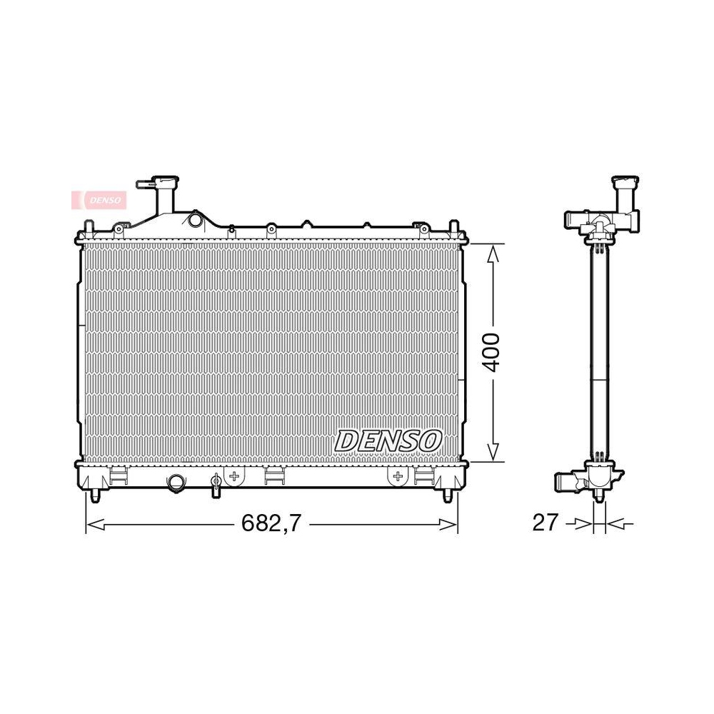 K&uuml;hler, Motork&uuml;hlung DENSO DRM45042 f&uuml;r MITSUBISHI