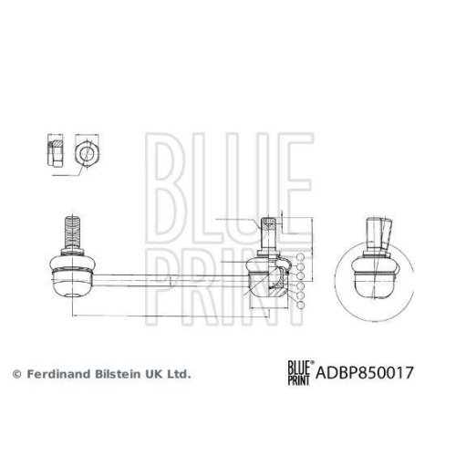 Stange/Strebe, Stabilisator BLUE PRINT ADBP850017 f&uuml;r MITSUBISHI