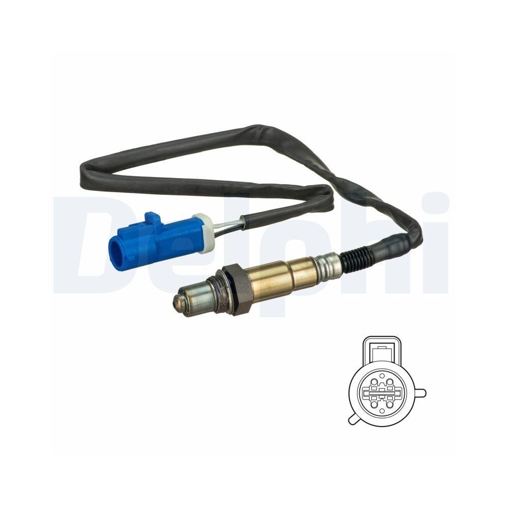DELPHI ES20646-12B1 Lambdasonde f&uuml;r FORD FORD ASIA & OCEANIA, nach Katalysator