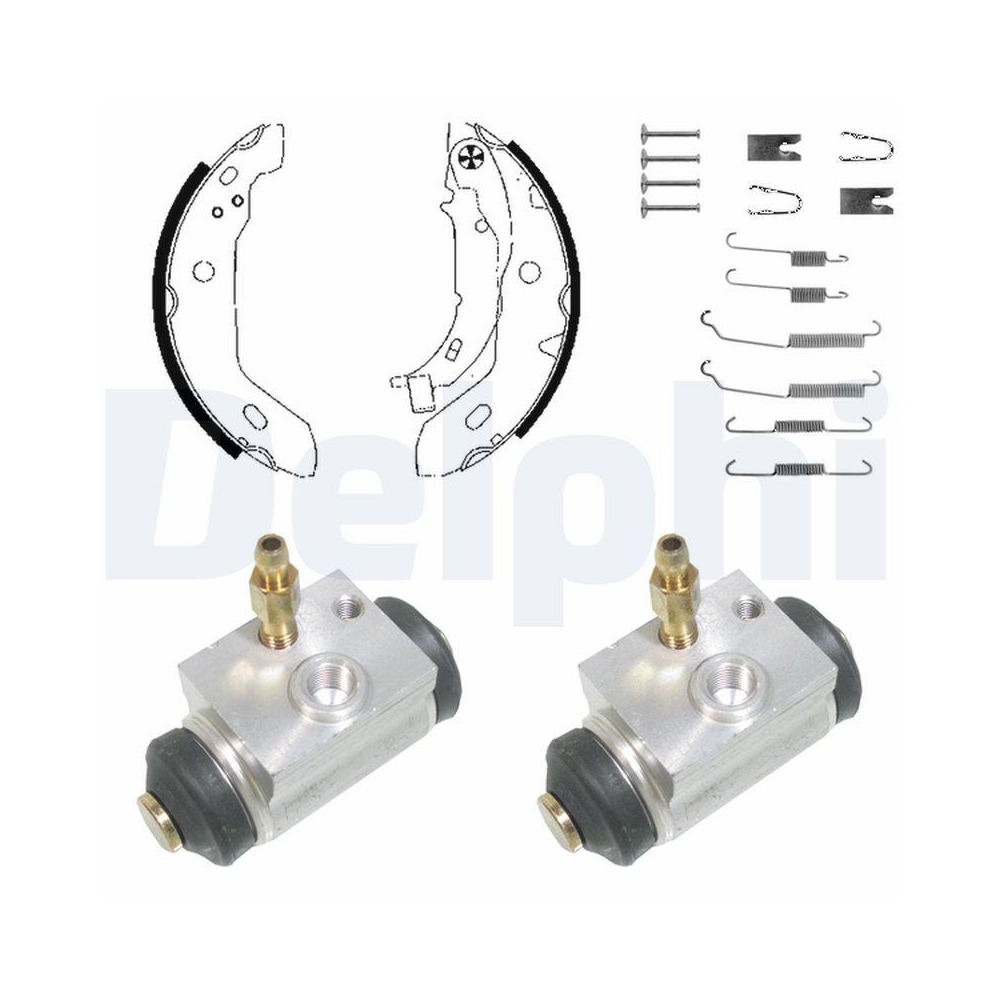 Bremsbackensatz DELPHI KP983 für, Hinterachse