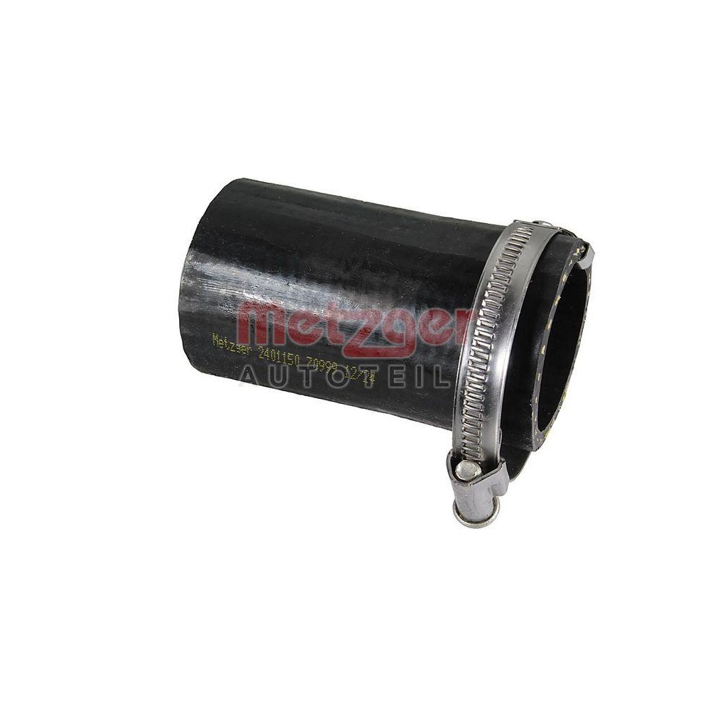 Ladeluftschlauch METZGER 2401150 für HYUNDAI KIA, Ladeluftkühler, links, unten