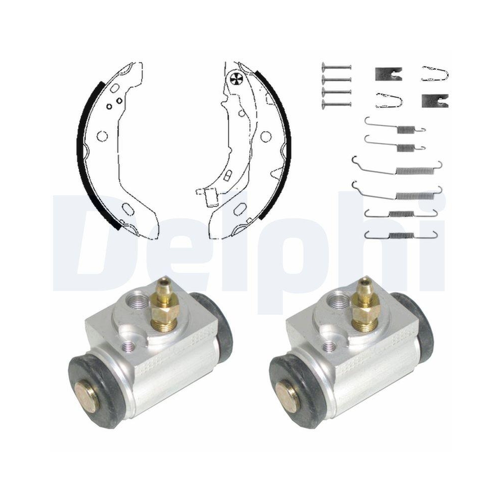 DELPHI KP984 Bremsbackensatz für, Hinterachse