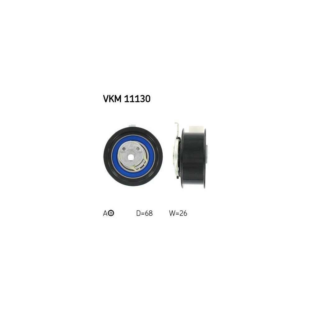 Spannrolle, Zahnriemen SKF VKM 11130 für AUDI SEAT SKODA VW VW (FAW), links oben