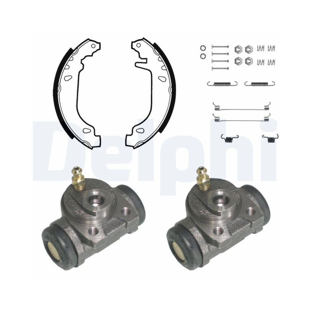 DELPHI KP987 Bremsbackensatz f&uuml;r, Hinterachse