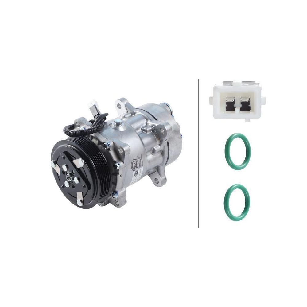 HELLA Kompressor, Klimaanlage 8FK 366 200-641 >>> Easy2Fit <<< f&uuml;r CITRO&Euml;N FIAT