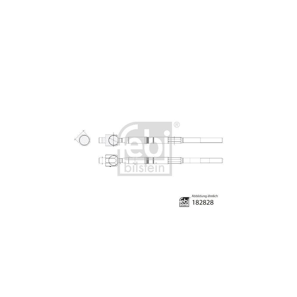 FEBI BILSTEIN Axialgelenk, Spurstange 182828 f&uuml;r ISUZU, Vorderachse links