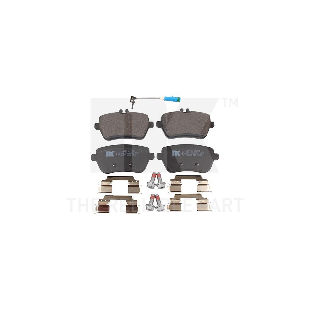 Bremsbelagsatz, Scheibenbremse NK 223389 f&uuml;r MERCEDES-BENZ, Hinterachse