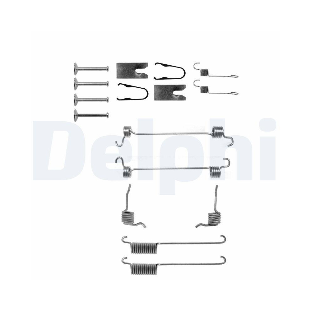 Zubehörsatz, Bremsbacken DELPHI LY1300 für, Hinterachse