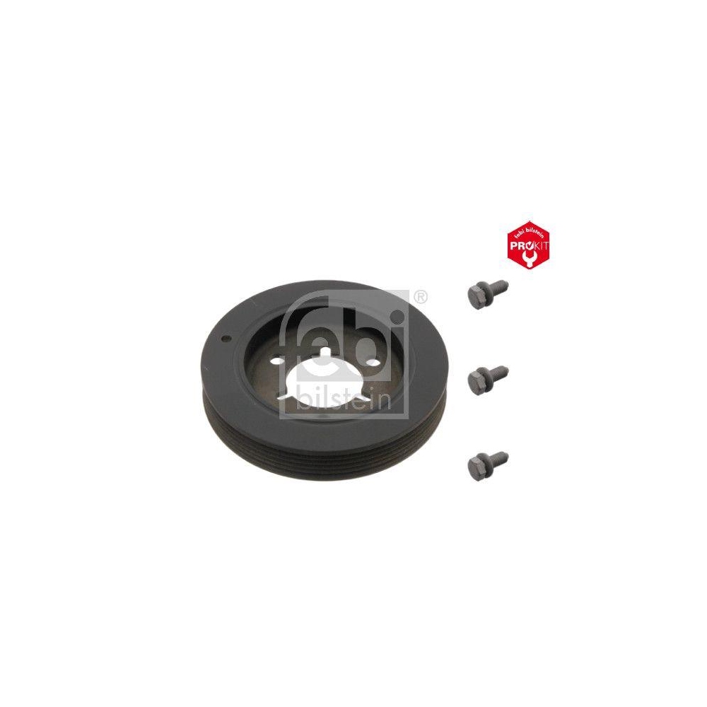 FEBI BILSTEIN Riemenscheibe, Kurbelwelle 33797 ProKit f&uuml;r CITRO&Euml;N PEUGEOT