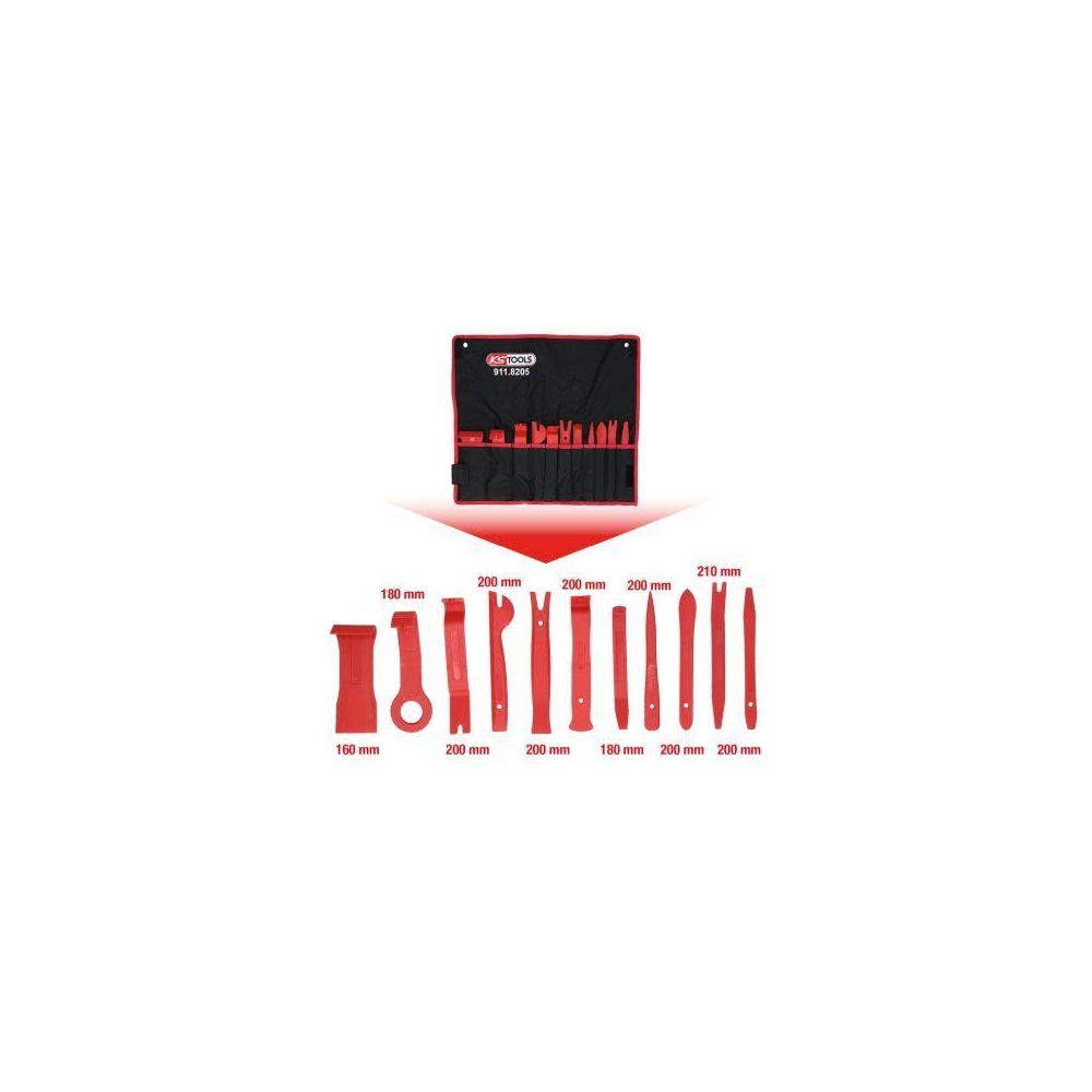 Montagekeilsatz KS TOOLS 911.8205 für