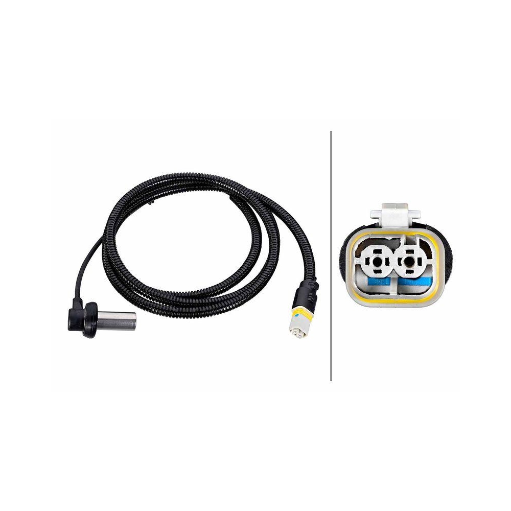 HELLA Sensor, Raddrehzahl 6PU 230 052-101 f&uuml;r MAN, Hinterachse links