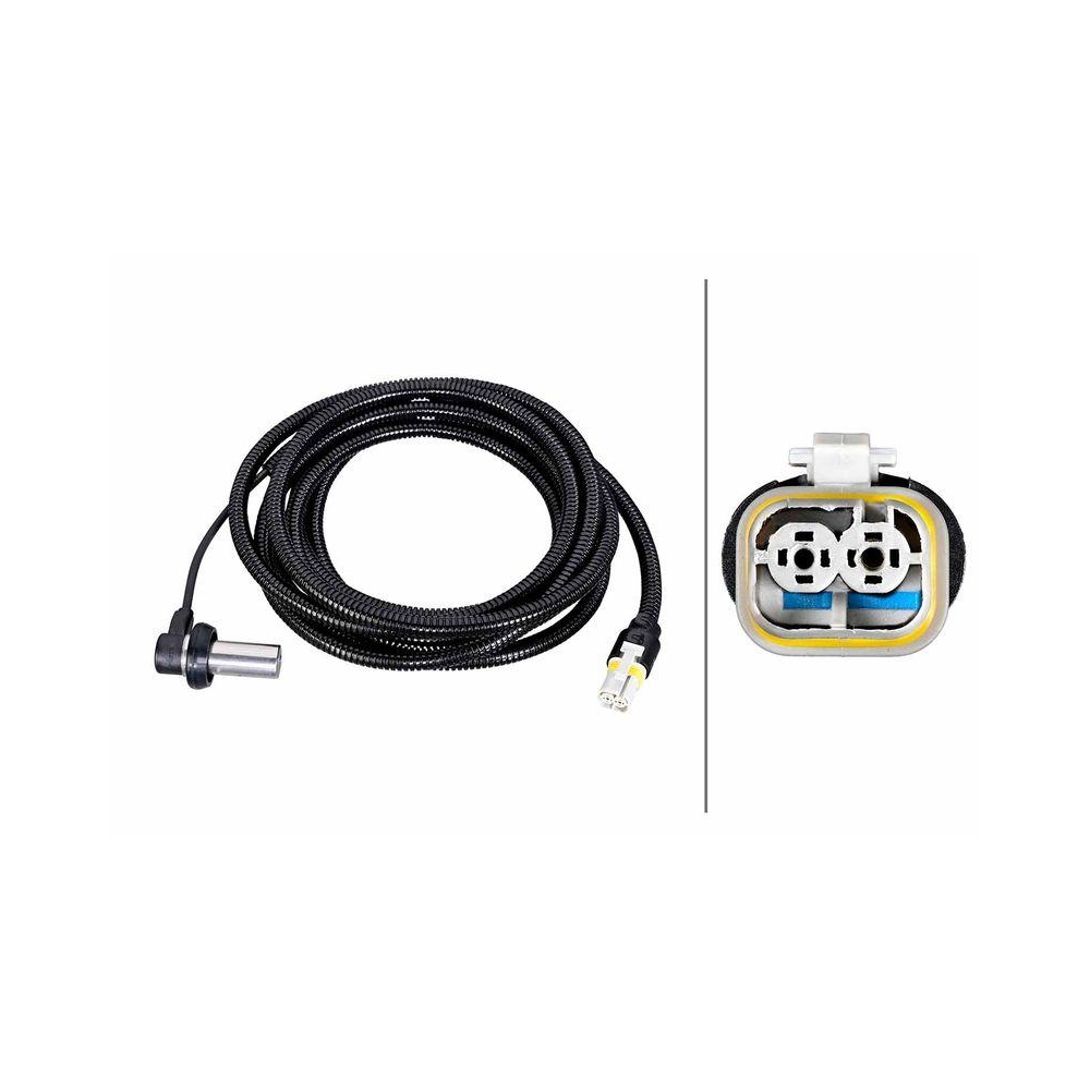 HELLA Sensor, Raddrehzahl 6PU 230 052-121 f&uuml;r MAN, Vorderachse