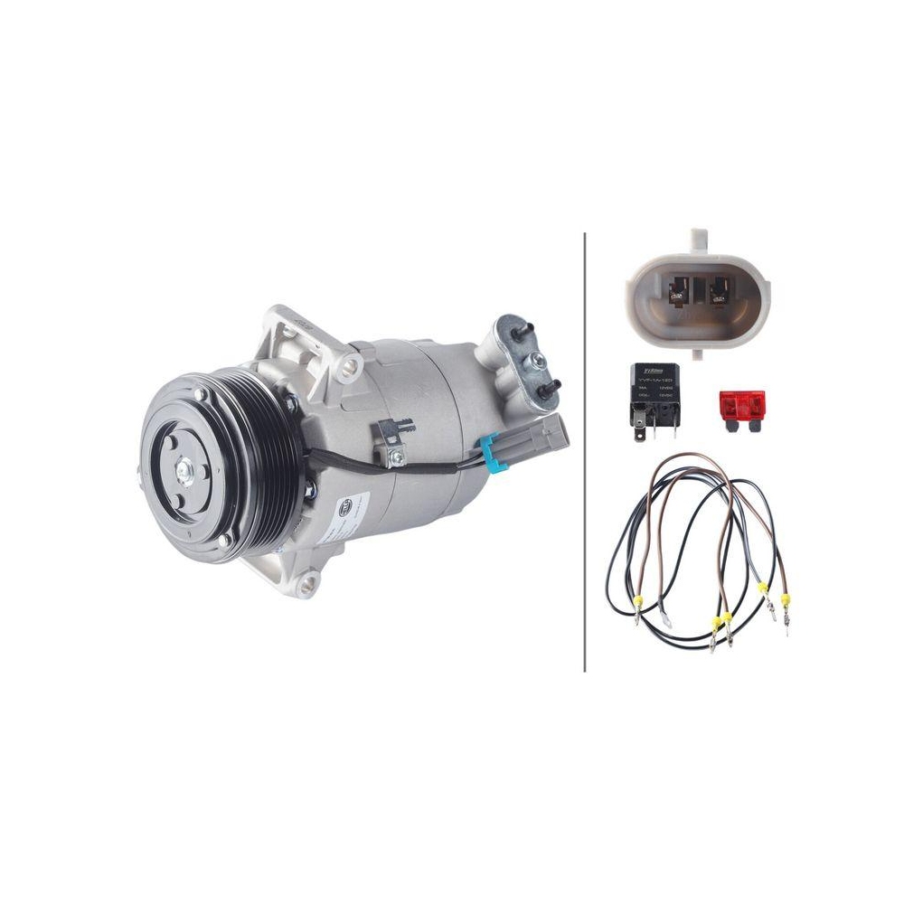 HELLA Kompressor, Klimaanlage 8FK 366 200-701 >>> Easy2Fit <<< f&uuml;r OPEL VAUXHALL