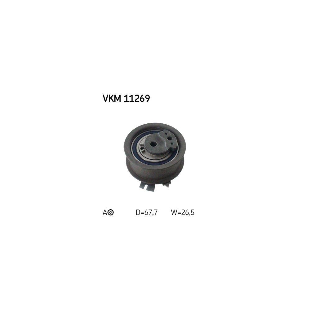 Spannrolle, Zahnriemen SKF VKM 11269 f&uuml;r AUDI SEAT SKODA VW, links
