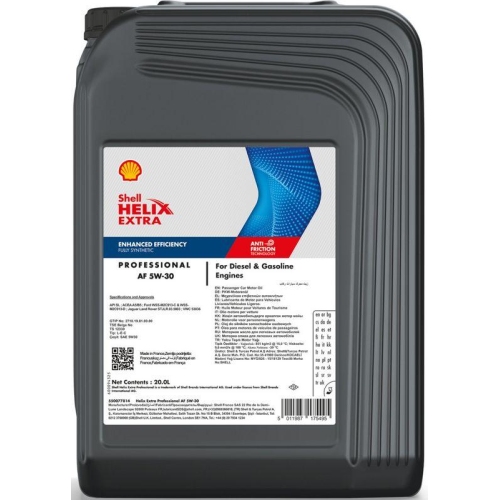 SHELL 550077814 Motor&ouml;l NEW Helix Extra Professional AF 5W-30 f&uuml;r