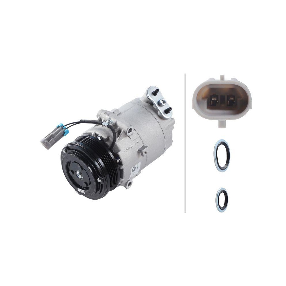 HELLA Kompressor, Klimaanlage 8FK 366 200-721 >>> Easy2Fit <<< f&uuml;r OPEL VAUXHALL