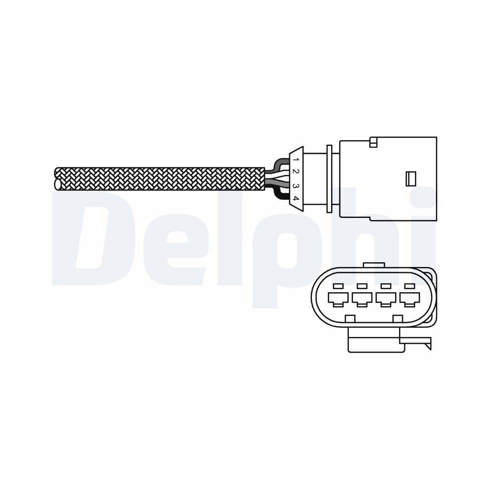 DELPHI ES20289-12B1 Lambdasonde f&uuml;r AUDI SEAT SKODA VW, nach Katalysator