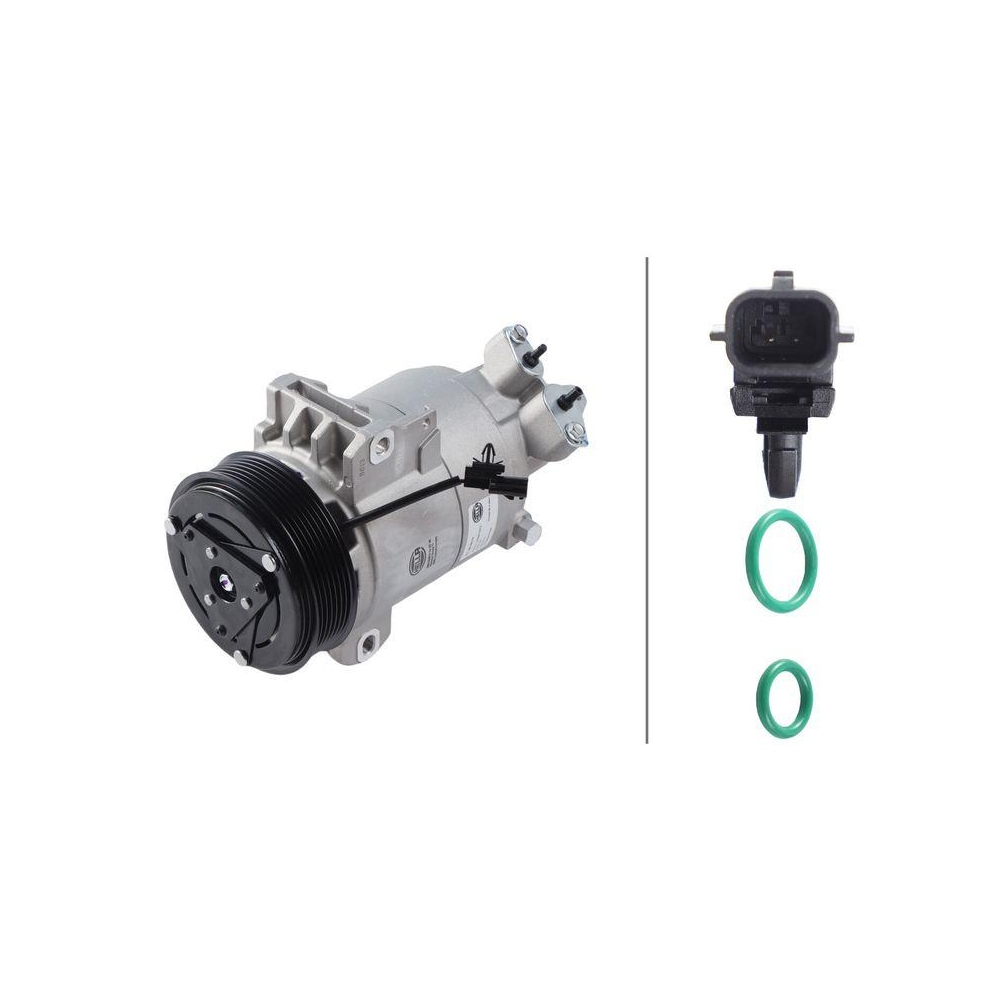 HELLA Kompressor, Klimaanlage 8FK 366 200-731 >>> Easy2Fit <<< f&uuml;r RENAULT