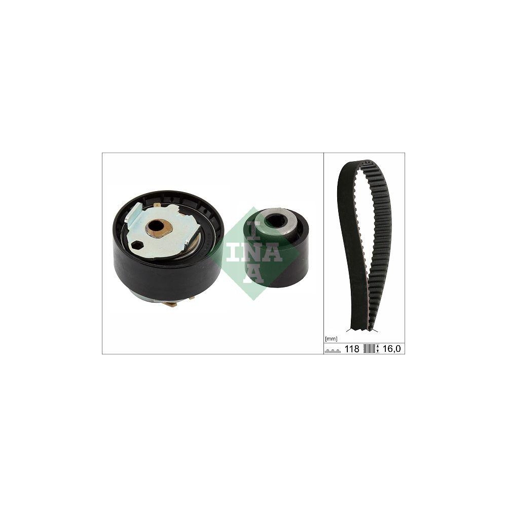 Zahnriemensatz Schaeffler INA 530 0728 10 f&uuml;r CITRO&Euml;N OPEL PEUGEOT TOYOTA LEXUS