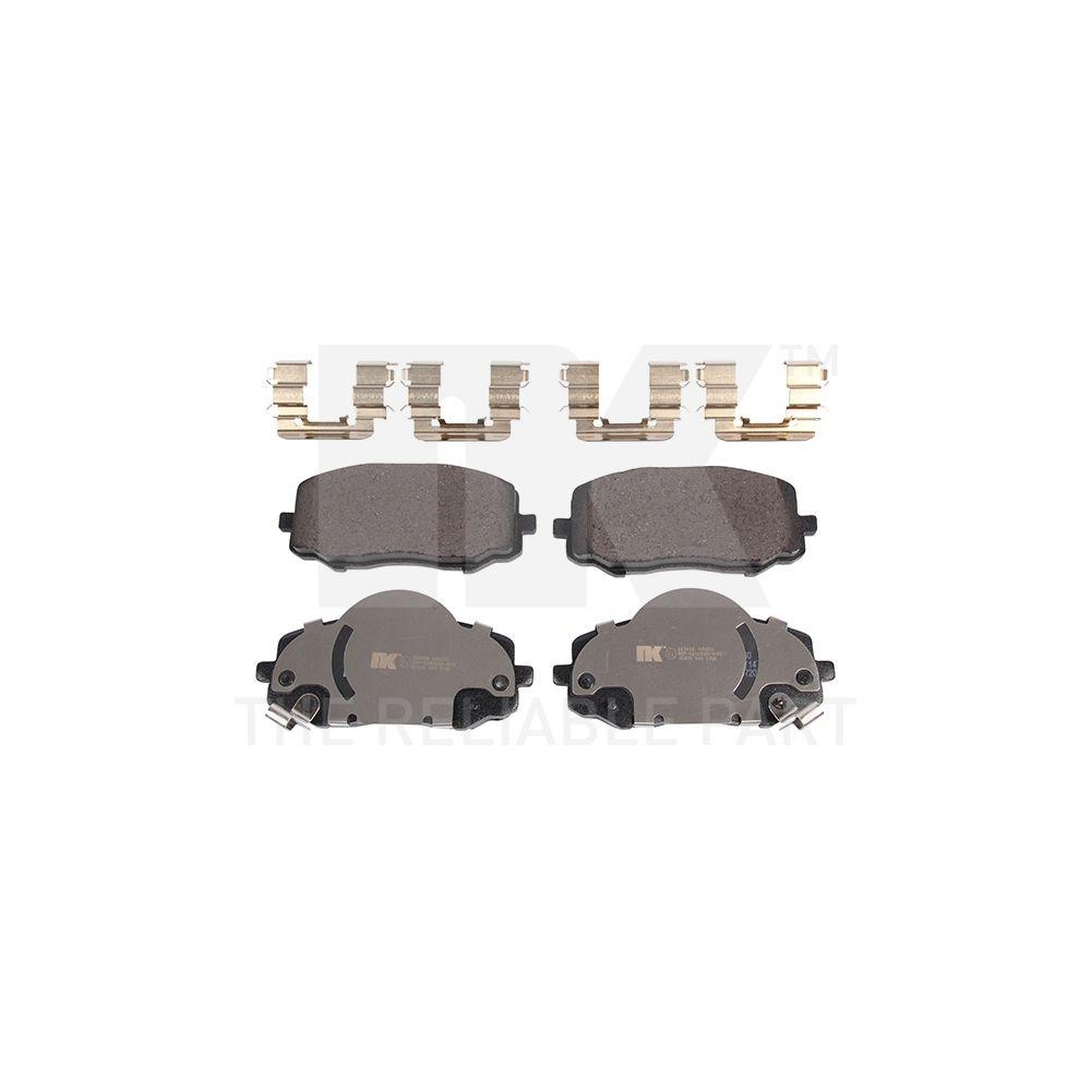 Bremsbelagsatz, Scheibenbremse NK 223458 f&uuml;r HYUNDAI, Vorderachse