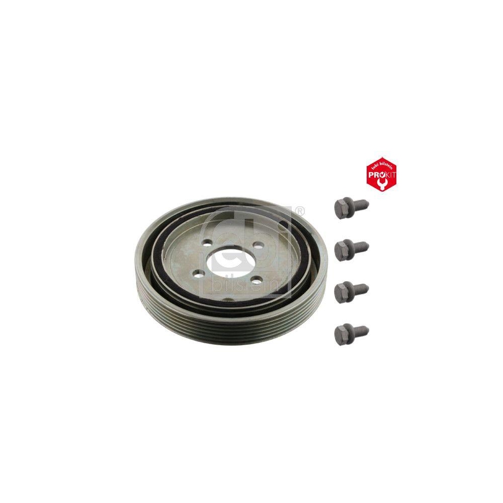 FEBI BILSTEIN Riemenscheibe, Kurbelwelle 33807 ProKit f&uuml;r CITRO&Euml;N PEUGEOT