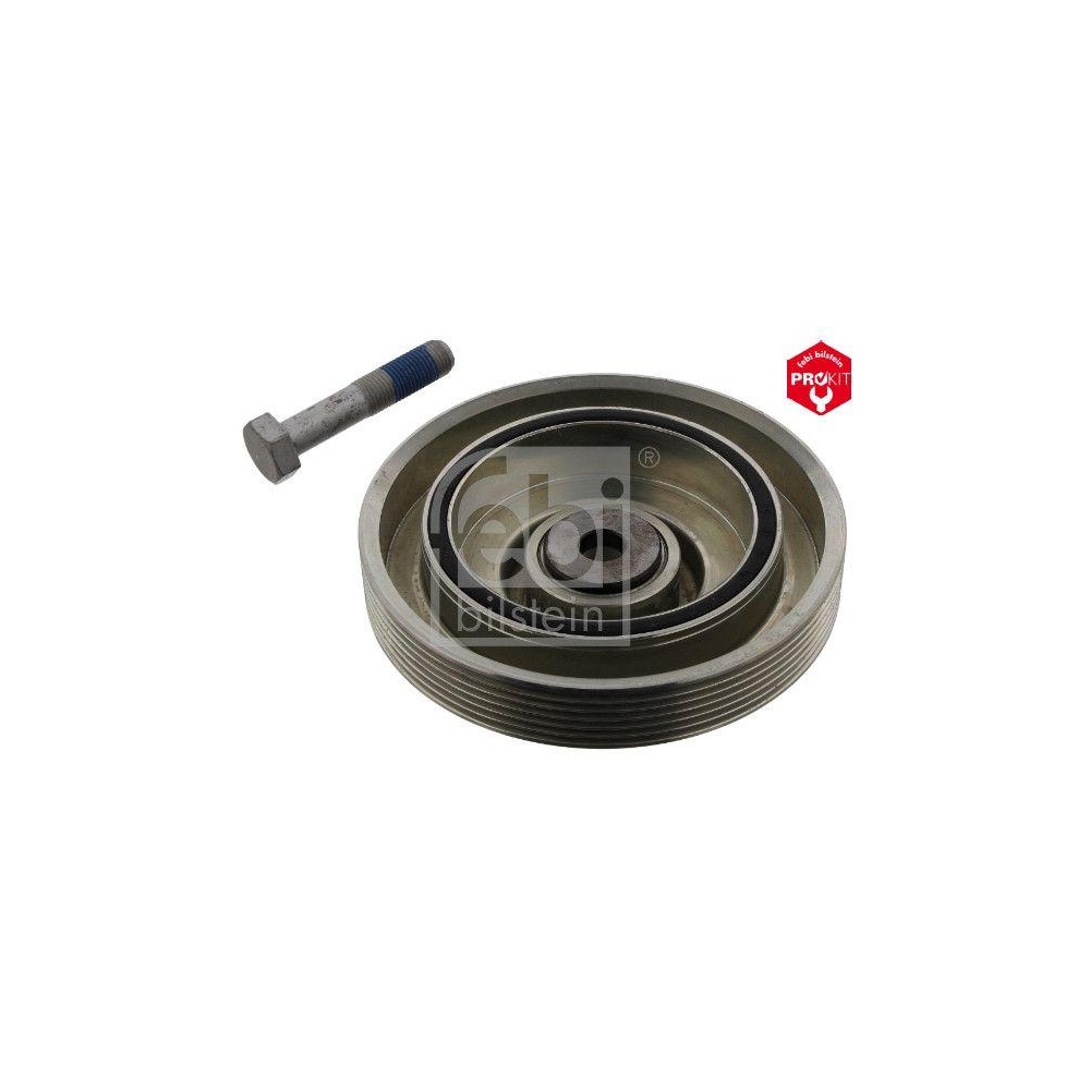 FEBI BILSTEIN Riemenscheibe, Kurbelwelle 33809 ProKit f&uuml;r CITRO&Euml;N PEUGEOT