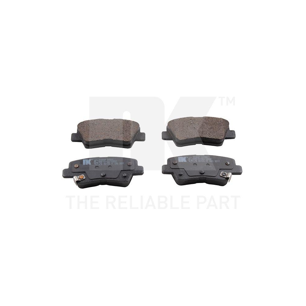 Bremsbelagsatz, Scheibenbremse NK 223531 für SSANGYONG HYUNDAI KIA, Hinterachse