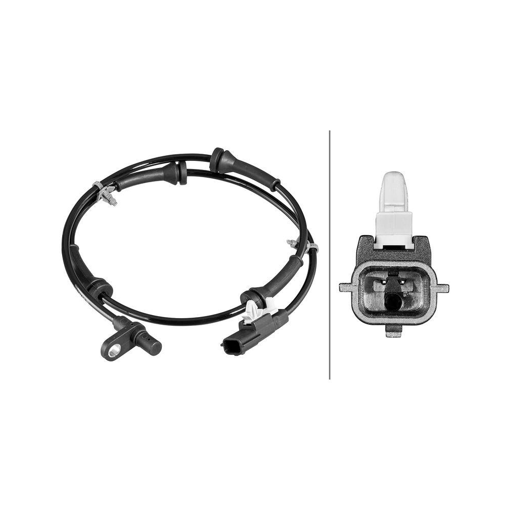 HELLA Sensor, Raddrehzahl 6PU 358 218-951 f&uuml;r NISSAN, Hinterachse