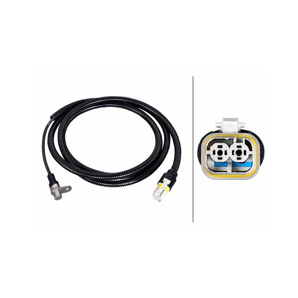 HELLA Sensor, Raddrehzahl 6PU 230 052-341 f&uuml;r MAN, Vorderachse links