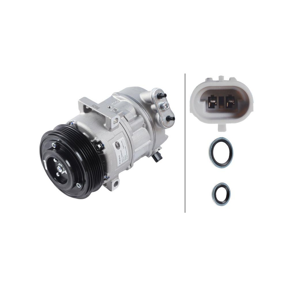 HELLA Kompressor, Klimaanlage 8FK 366 200-761 >>> Easy2Fit <<< f&uuml;r OPEL VAUXHALL
