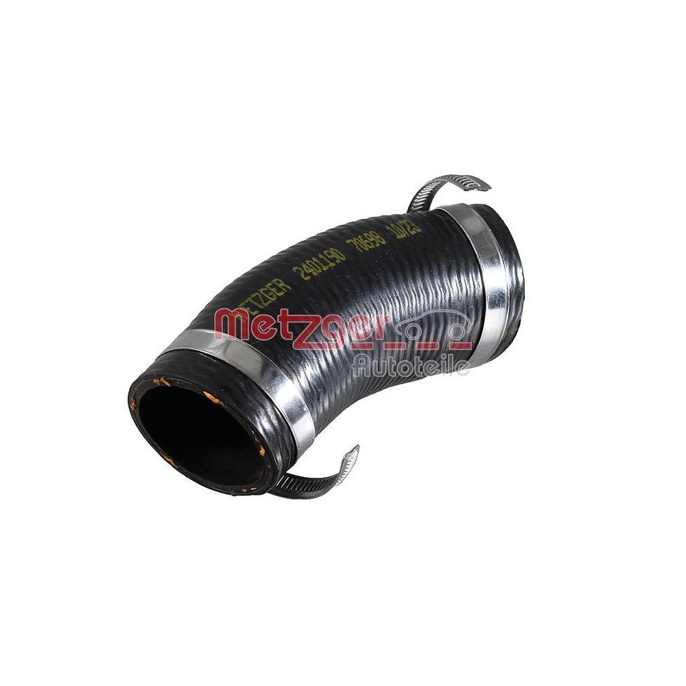 Ladeluftschlauch METZGER 2401190 f&uuml;r FORD, Ladeluftk&uuml;hler, rechts