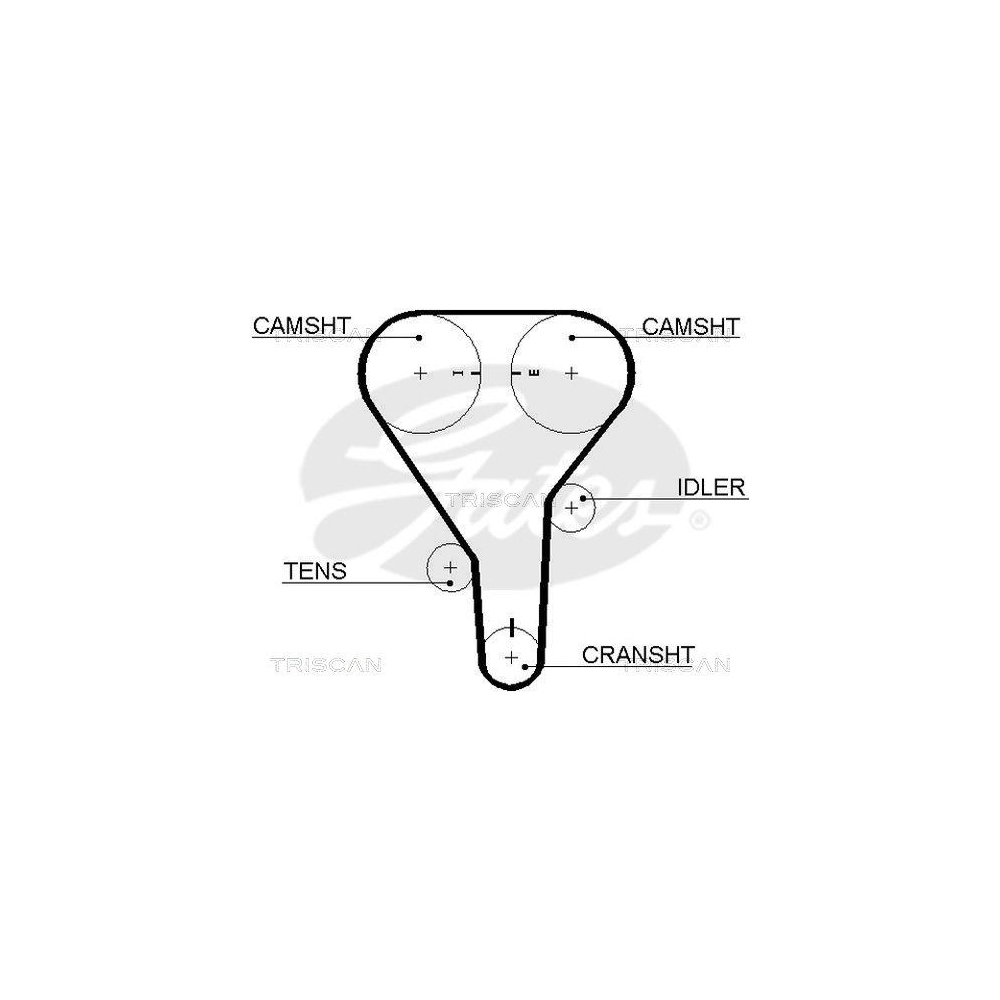 Zahnriemen TRISCAN 8645 5356xs f&uuml;r MAZDA DANA BYD