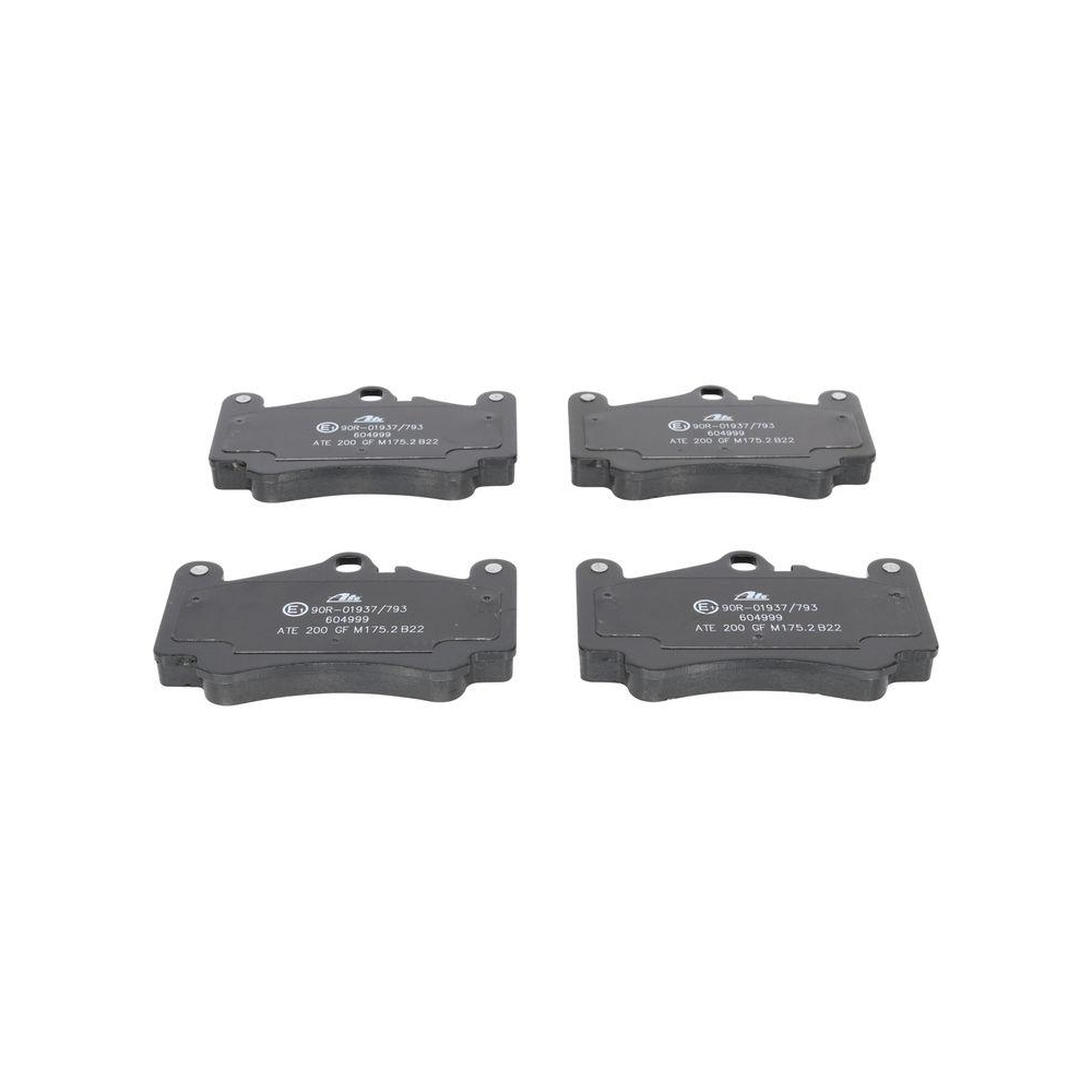 Bremsbelagsatz, Scheibenbremse ATE 13.0460-4999.2 f&uuml;r PORSCHE, Vorderachse