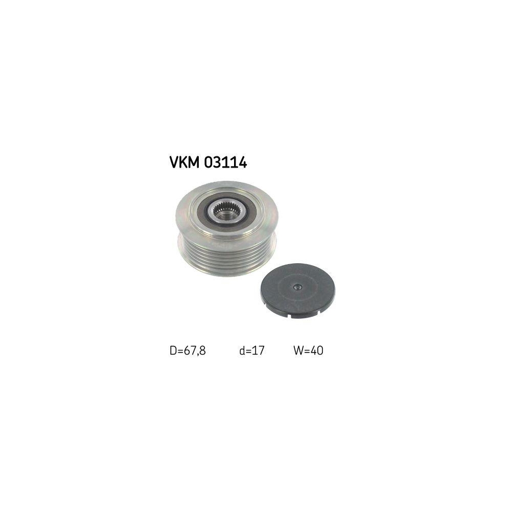 Generatorfreilauf SKF VKM 03114 f&uuml;r AUDI SEAT SKODA VOLVO VW