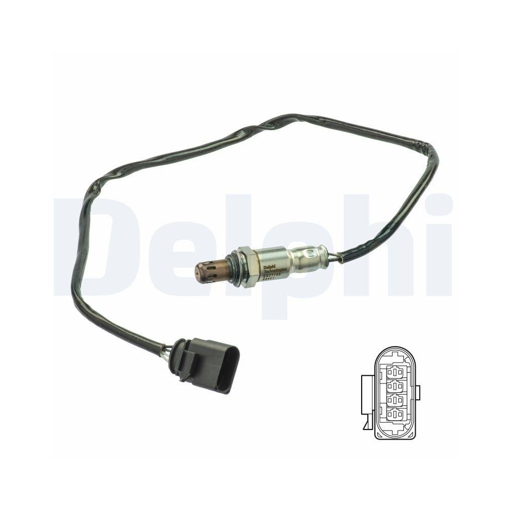 DELPHI ES21148-12B1 Lambdasonde f&uuml;r AUDI SEAT SKODA VW, nach Katalysator