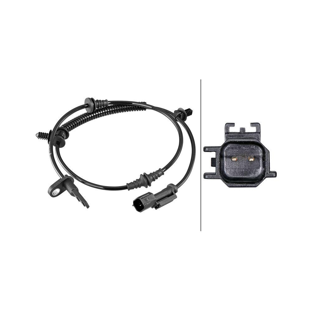 HELLA Sensor, Raddrehzahl 6PU 358 218-981 f&uuml;r FORD FORD USA, Hinterachse