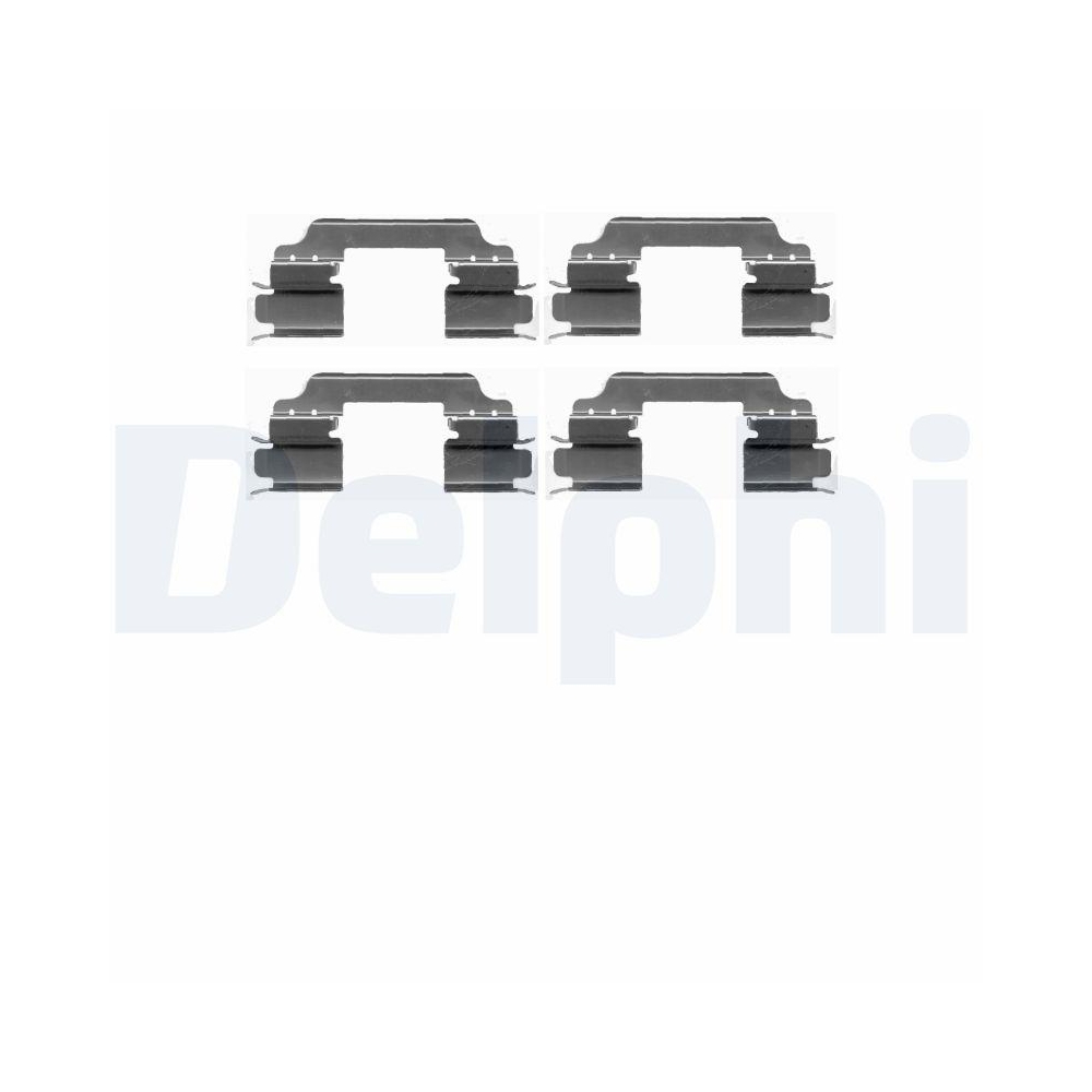 DELPHI LX0425 Zubeh&ouml;rsatz, Scheibenbremsbelag f&uuml;r, Hinterachse, Vorderachse