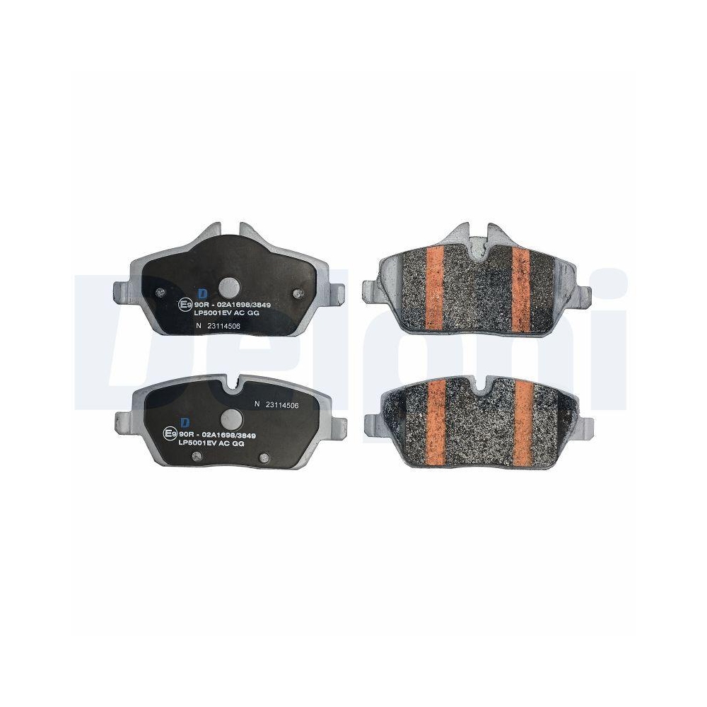 DELPHI LP5001EV Bremsbelagsatz, Scheibenbremse f&uuml;r BMW, Vorderachse