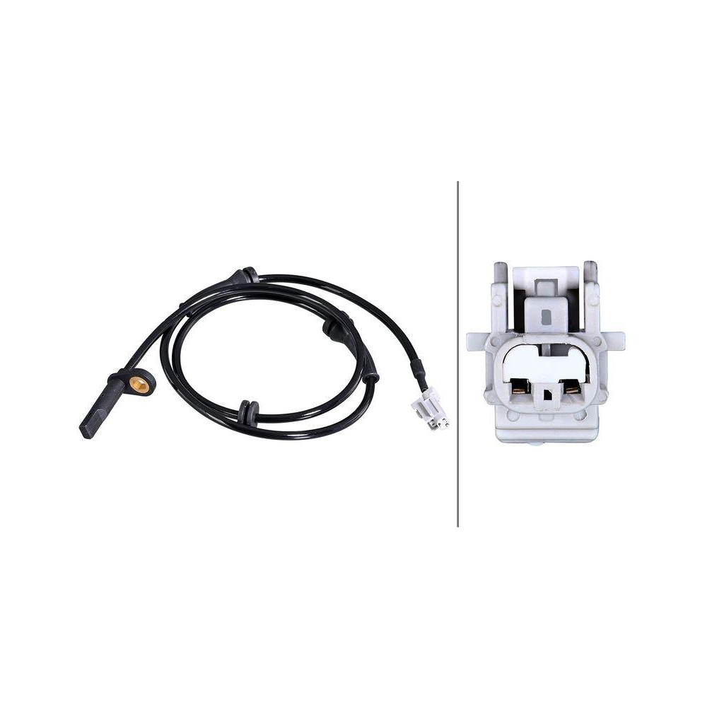 HELLA Sensor, Raddrehzahl 6PU 358 218-991 f&uuml;r NISSAN, Vorderachse