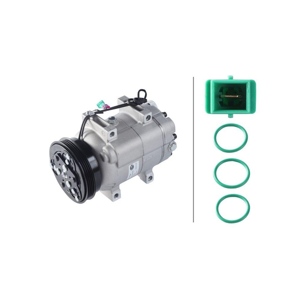 HELLA Kompressor, Klimaanlage 8FK 366 200-801 >>> Easy2Fit <<< f&uuml;r ALFA ROMEO VW