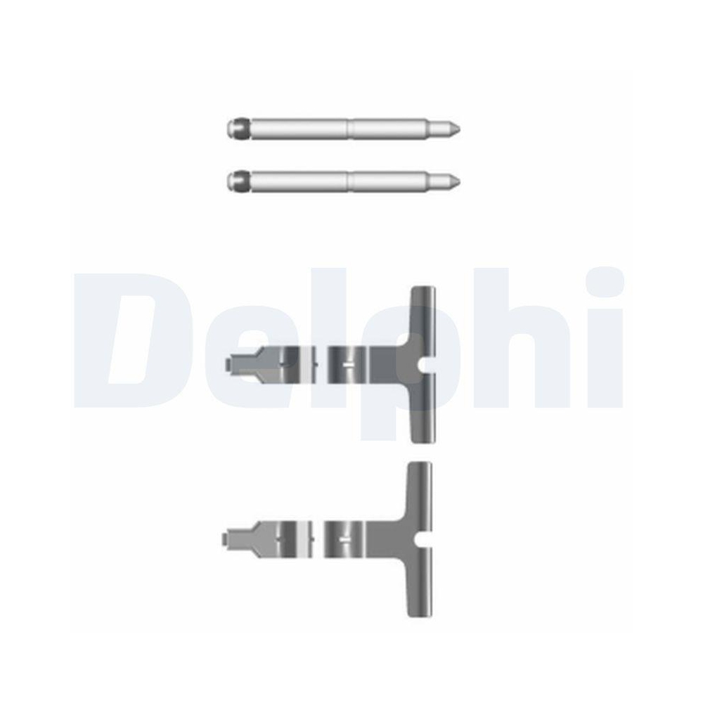 DELPHI LX0427 Zubeh&ouml;rsatz, Scheibenbremsbelag f&uuml;r MERCEDES-BENZ, Hinterachse