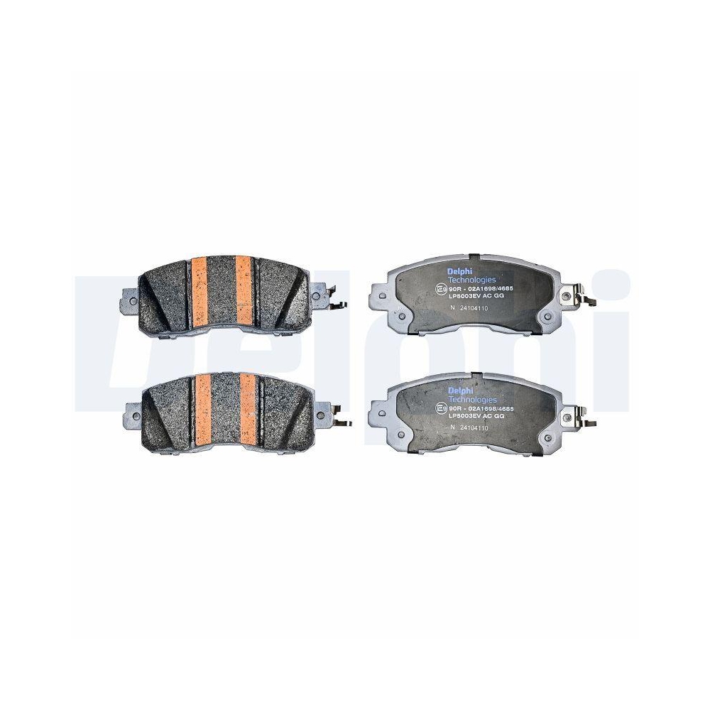 DELPHI LP5003EV Bremsbelagsatz, Scheibenbremse f&uuml;r NISSAN, Vorderachse