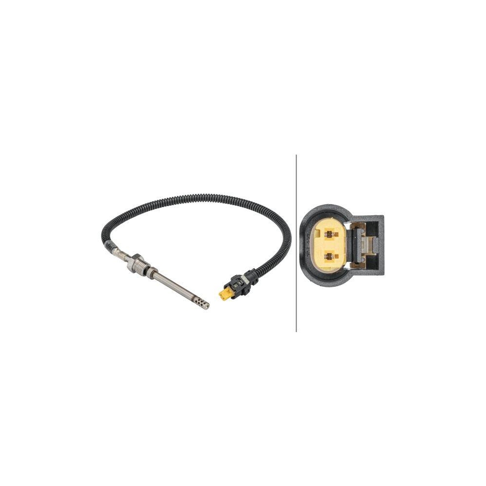 HELLA Sensor, Abgastemperatur 6PT 358 181-741 f&uuml;r MERCEDES-BENZ, rechts